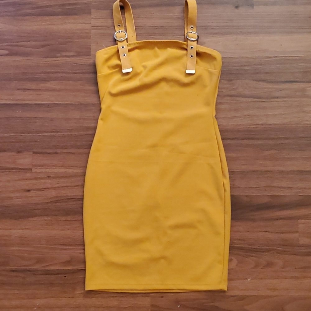 YELLLOW BODYCON DRESS